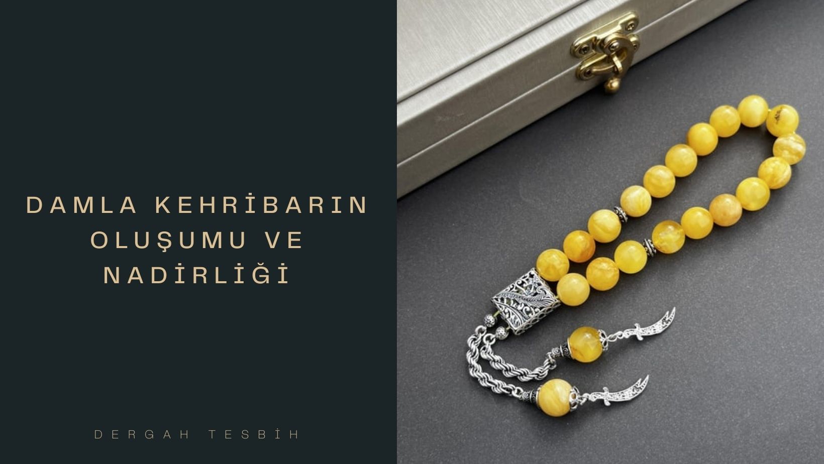 damla kehribar tesbih