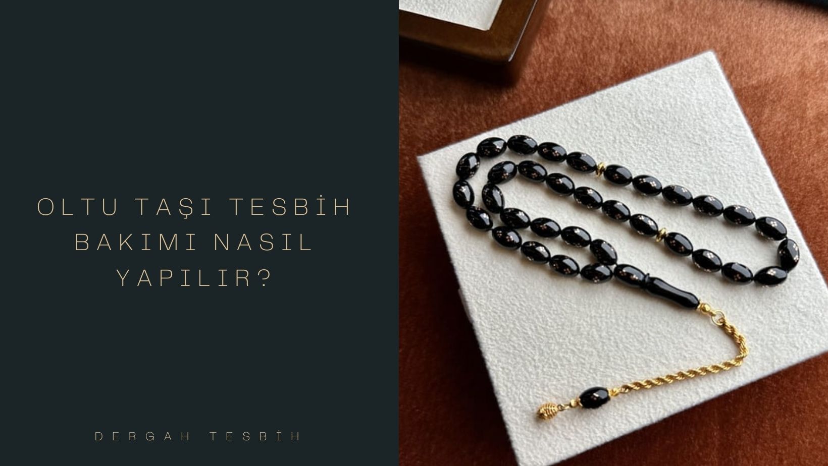 Oltu taşı tesbih