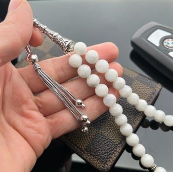Moon Stone Prayer Beads with the Source of Its Name and Its Benefits