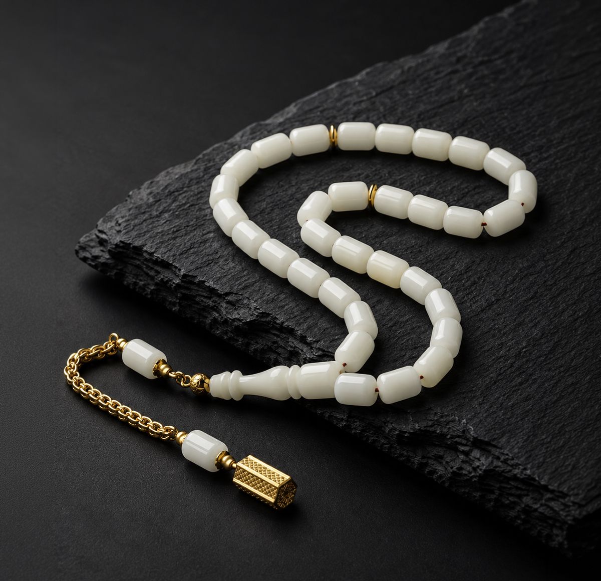 Golden Prayer Beads