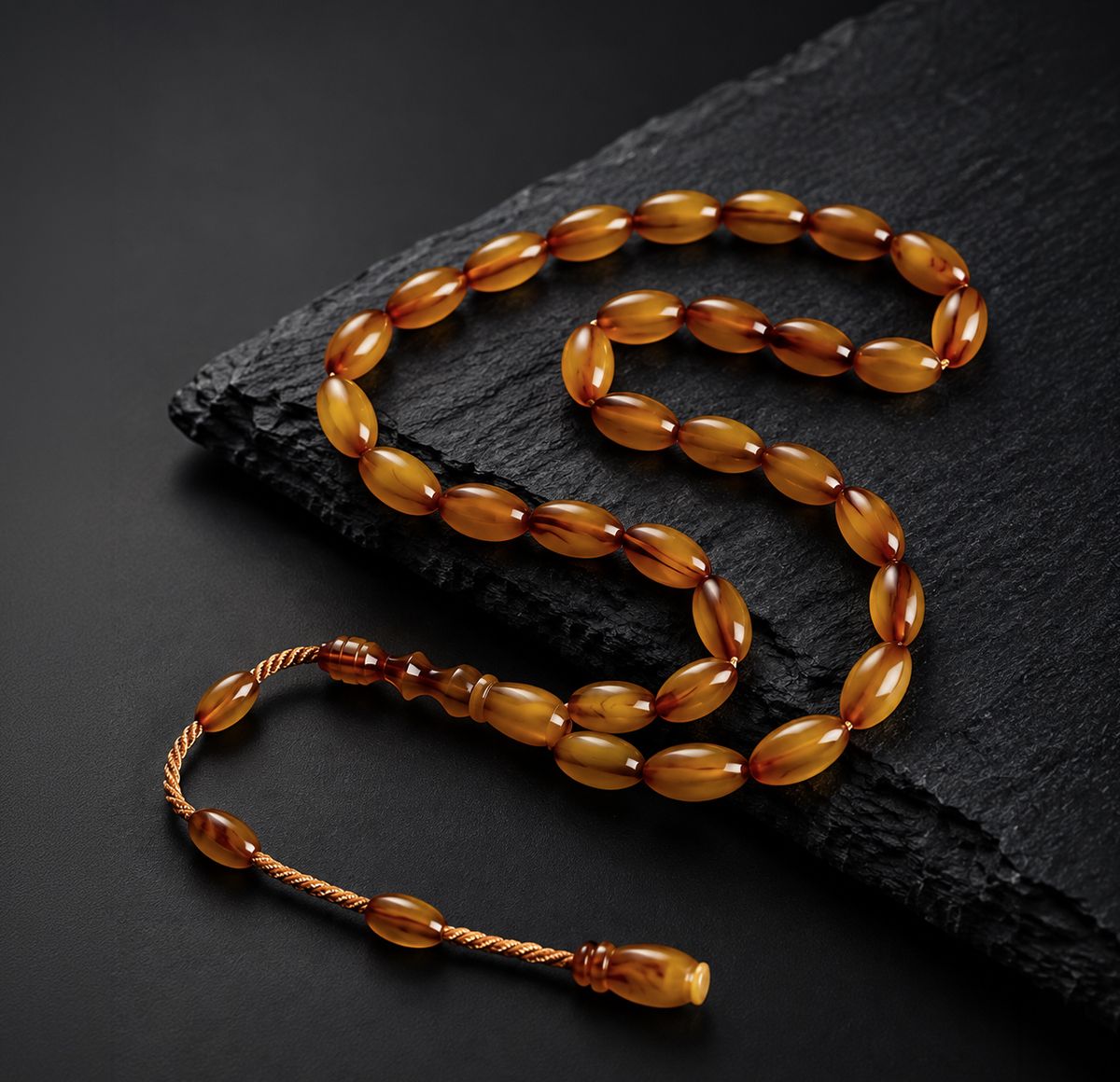 Amber Prayer Beads